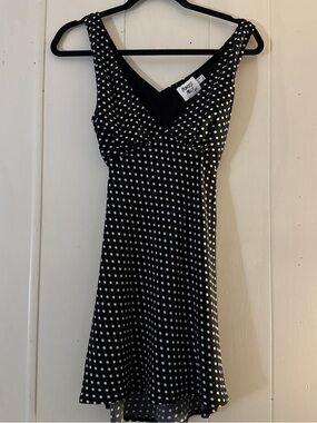 Princess Polly Black and White Polka Dot Midi Dress